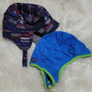 Patagonia Blue and Patterned Kids Hats Bundle
